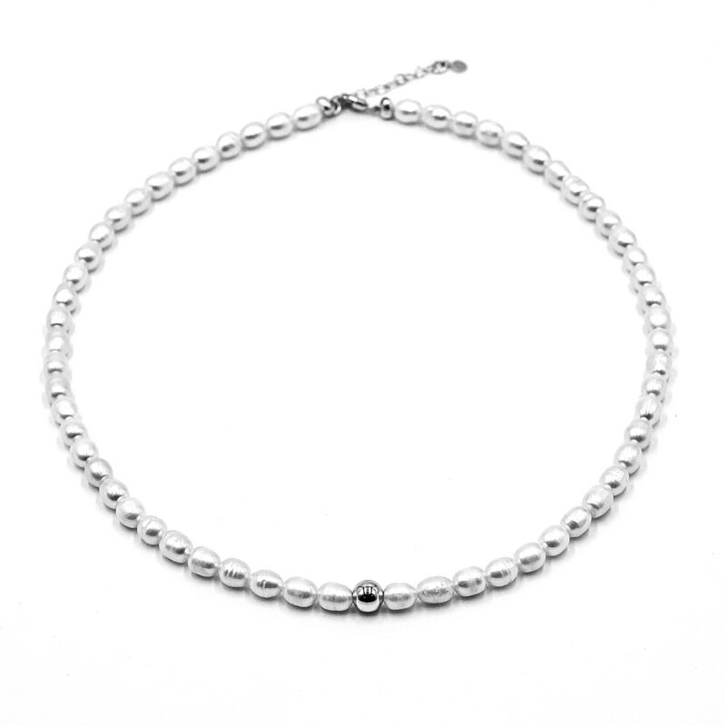 Perlenkette „Fowleri“ aus 925er Sterling Silber