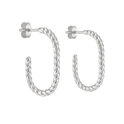 Ohrringe Halbcreolen Nizza 925 Sterling Silber