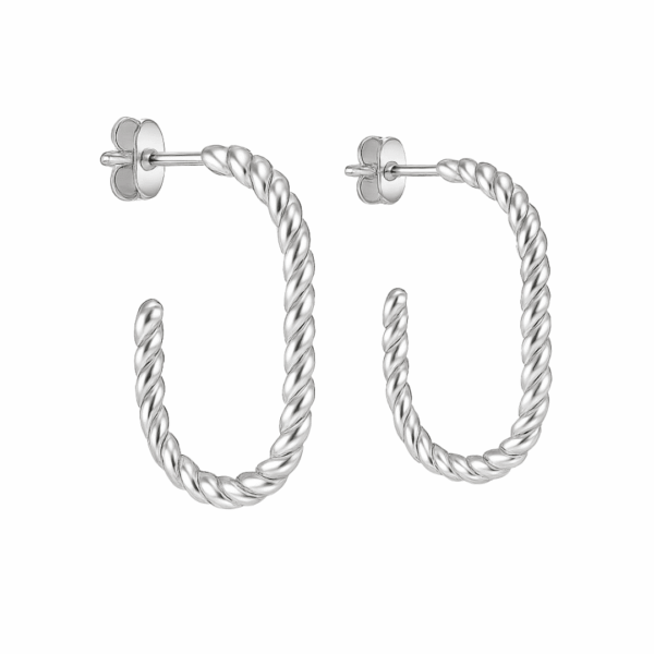 Halbcreolen "Nizza" aus 925 Sterling Silber