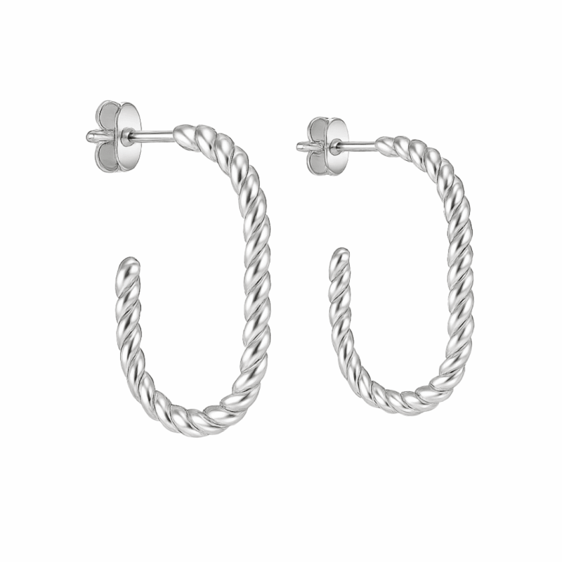 Halbcreolen "Nizza" aus 925 Sterling Silber