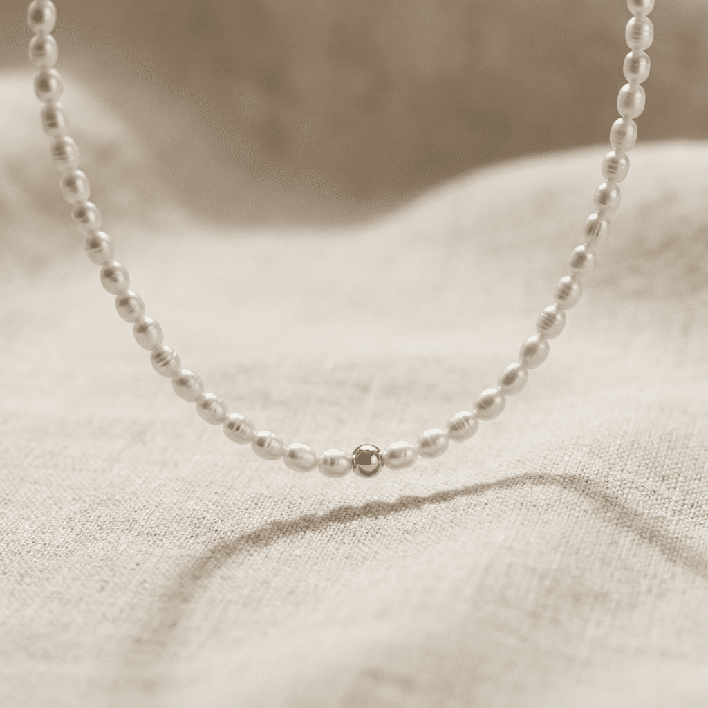 Perlenkette „Fowleri“ aus 925er Sterling Silber