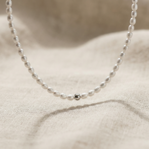 Perlenkette „Fowleri“ aus 925er Sterling Silber
