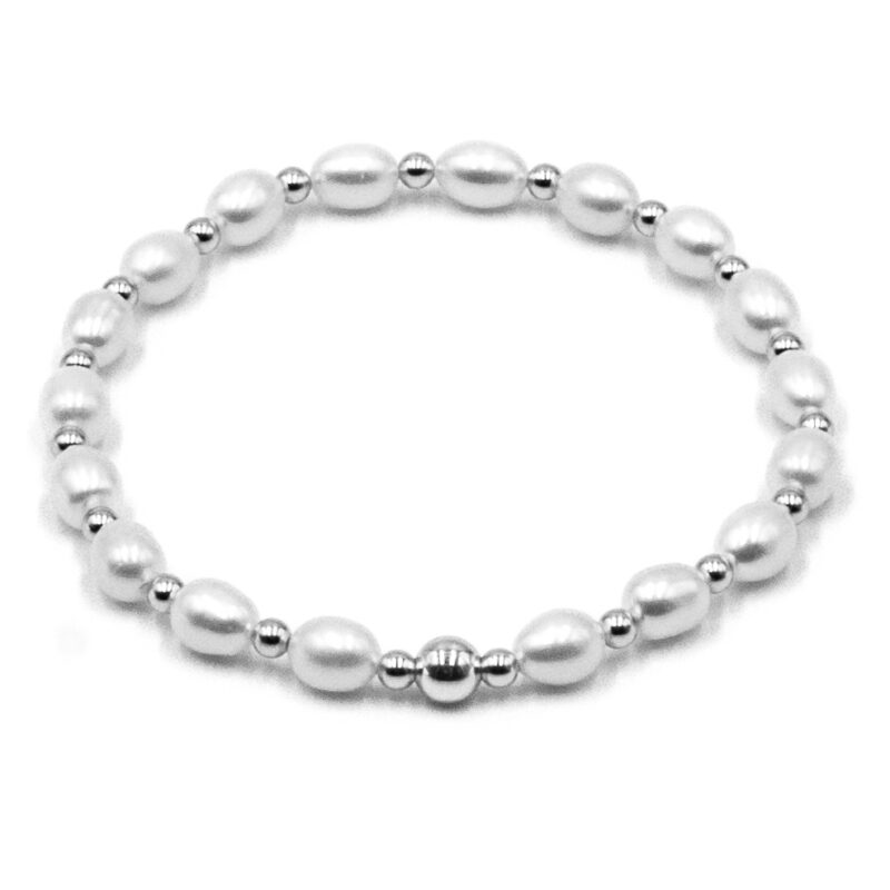 Perlenarmband „Flawless“ aus 925er Sterling Silber
