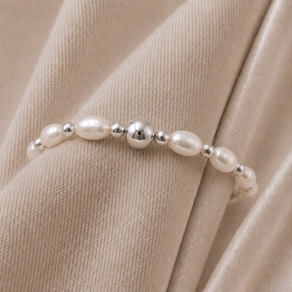 Perlenarmband „Flawless“ aus 925er Sterling Silber
