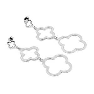 Ohrringe „Samantha“ mit 3er-Blütenmotiv aus 925er Sterling Silber