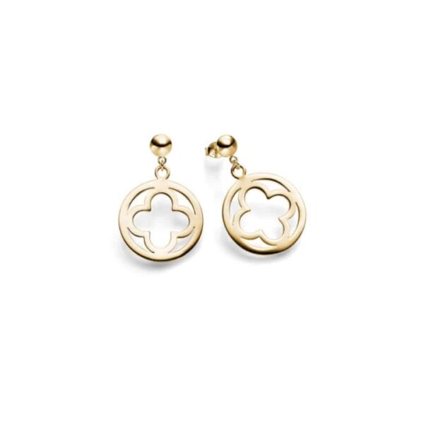 Ohrringe „Bilbao“ (klein) aus 925er Sterling Silber, goldplattiert