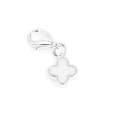 Charms Kleeblatt New York Perlmutt 925 Sterling Silber
