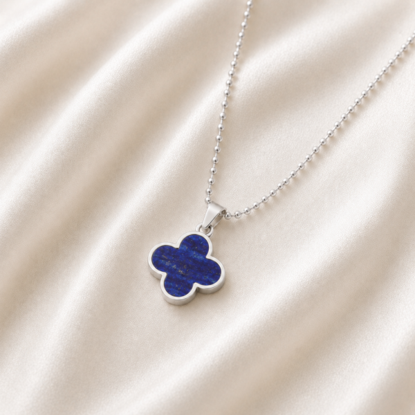 Kette "New York" mit Lapis aus 925 Sterling Silber