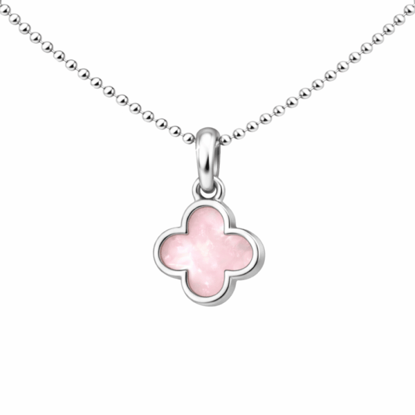 Kette „New York“ mit rosa Perlmutt aus 925er Sterling Silber