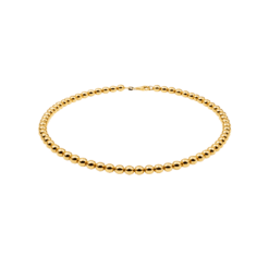 Kette Kugel Giada 925 Sterling Silber goldplattiert