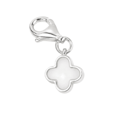Charms Kleeblatt New York Perlmutt 925 Sterling Silber