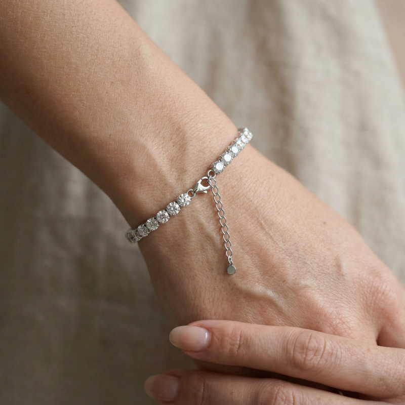 Alternative view of Exklusiv Armband "Tessa" aus 925er Sterling Silber mit weißem Zirkonia