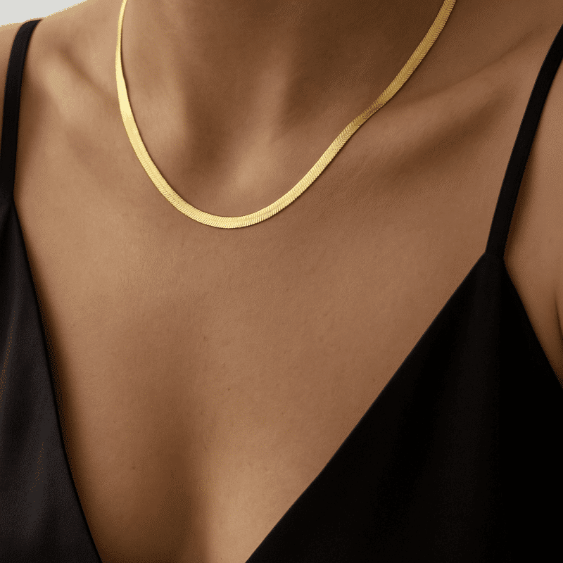 Alternative view of Kette "Tanvania" aus 925 Sterling Silber, goldplattiert