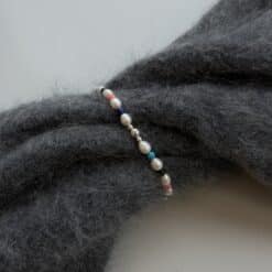 MEN Kugelarmband „Lolana“ mit Perlen & Edelstein aus 925er Sterling Silber