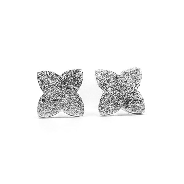 Ohrstecker "Florez" aus 925 Sterling Silber, gebürstet