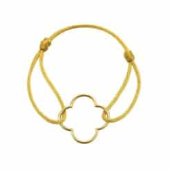 Armband Kleeblatt Columbiana Multicolor 925 Sterling Silber goldplattiert