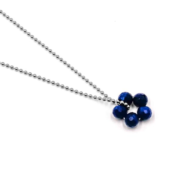 Kette „Fleur Dolores“ aus 925er Sterling Silber mit Edelstein
