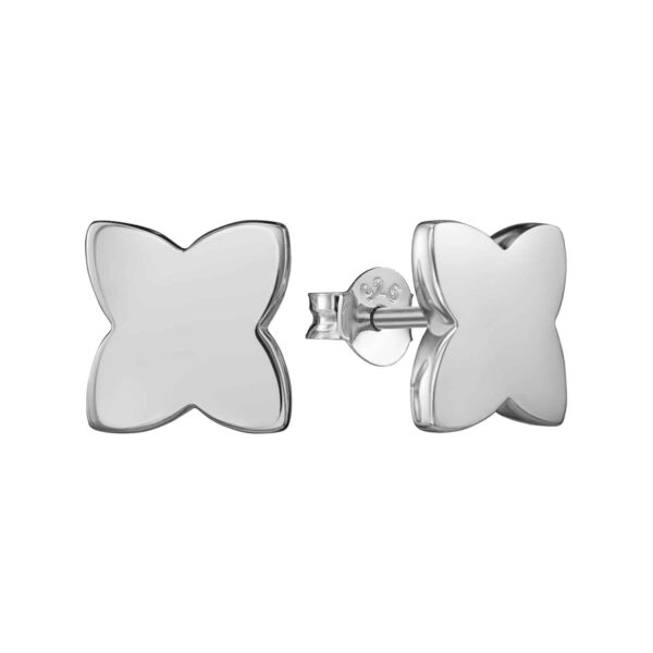 Ohrstecker „Florez“ (groß) aus 925er Sterling Silber, glänzend