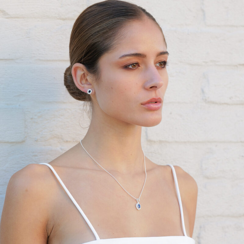 Alternative view of Ohrringe "Princess" aus 925 Sterling Silber mit weißem Zirkonia