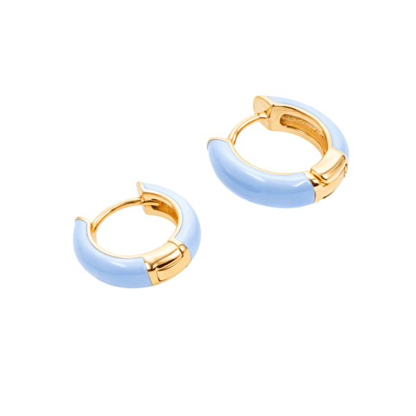 Klappcreolen „Tilos“ aus 925er Sterling Silber, goldplattiert