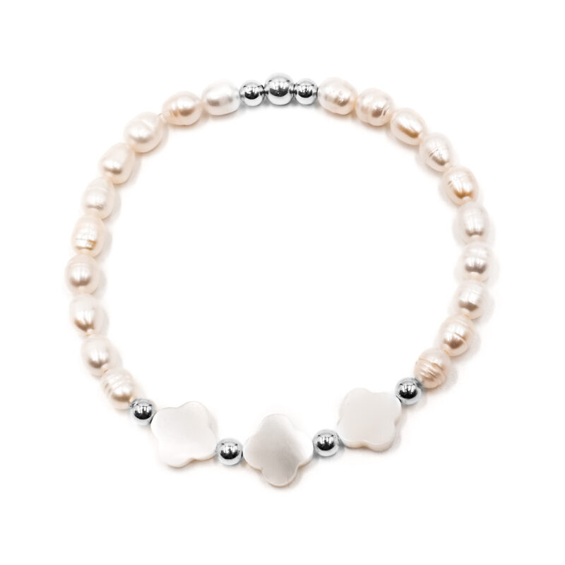 Perlenarmband „Arletta“ aus 925er Sterling Silber