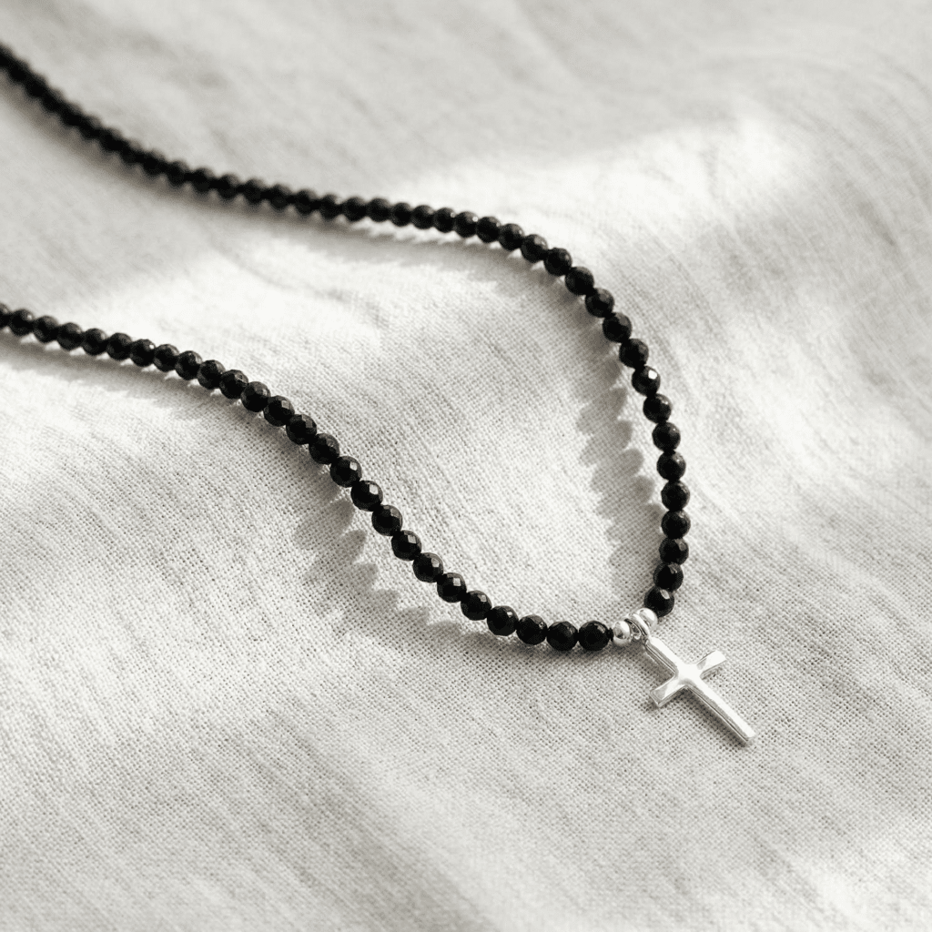 Noreen Kugelkette Edelstein mit 925 Sterling Silber
