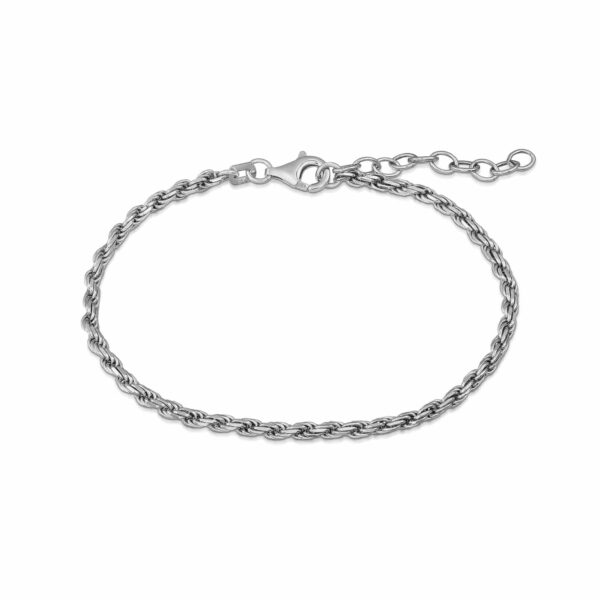 Kordelarmband "Raffaela" aus 925 Sterling Silber