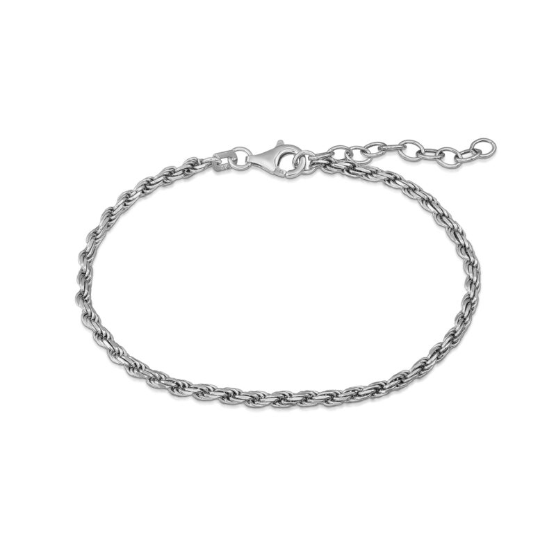 Kordelarmband "Raffaela" aus 925 Sterling Silber