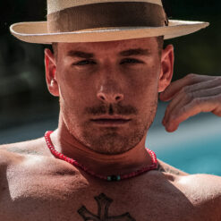 MEN Pierre Kugelkette Edelstein mit 925 Sterling Silber