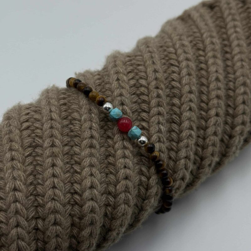 Alternative view of MEN Kugelarmband „Yago“ mit Edelstein aus 925er Sterling Silber