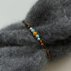 Alternative view of MEN Kugelarmband „Pedro“ mit Edelstein aus 925er Sterling Silber