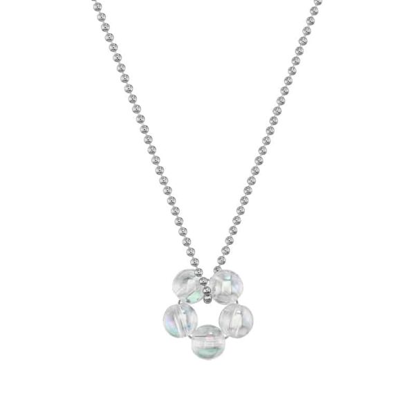 Kette "Fleur Shiny" Edelstein mit 925 Sterling Silber