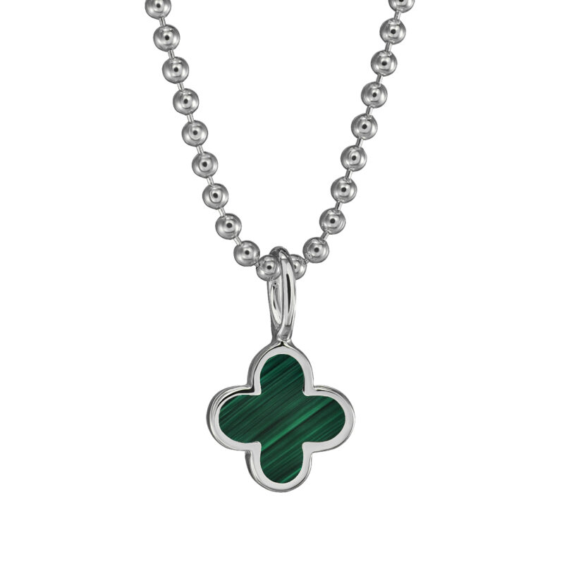 Kette „New York“ Mini mit Malachit aus 925er Sterling Silber