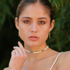 Alternative view of Miseno Perlen Kugelkette Edelstein mit 925 Sterling Silber