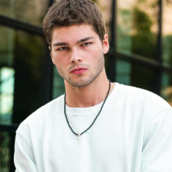 Alternative view of MEN Noreen Kugelkette Edelstein mit 925 Sterling Silber