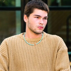 MEN Baptiste Kugelkette Edelstein mit 925 Sterling Silber