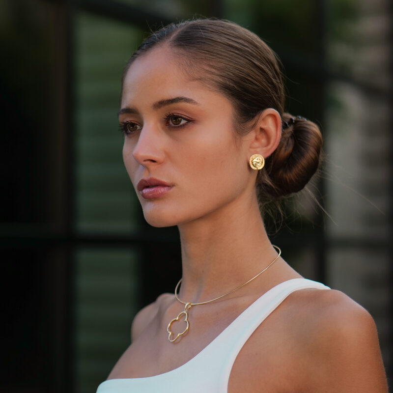 Alternative view of Reifenkette „Columbiana“ groß aus 925er Sterling Silber, goldplattiert