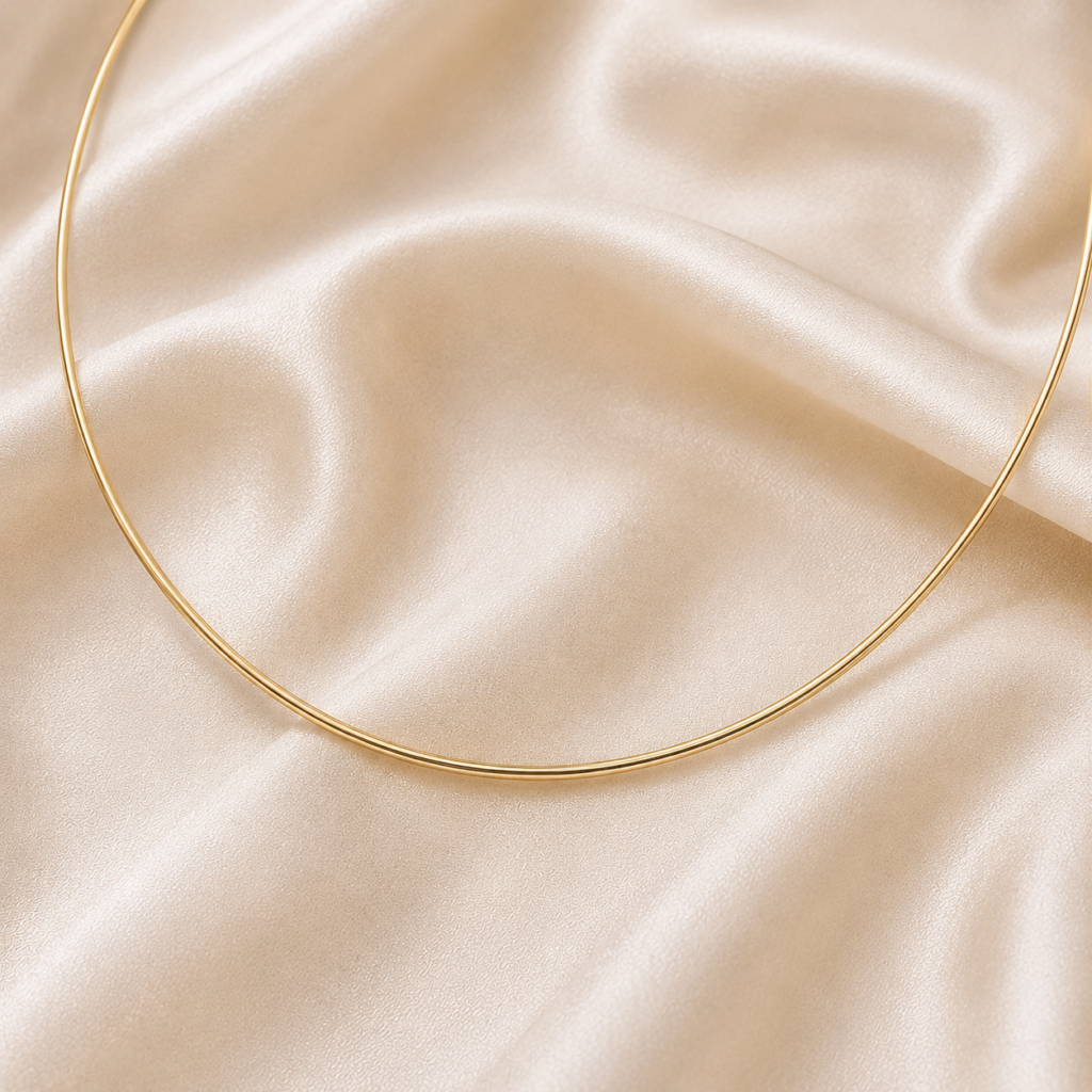Basic Reifenkette 925 Sterling Silber, goldplattiert