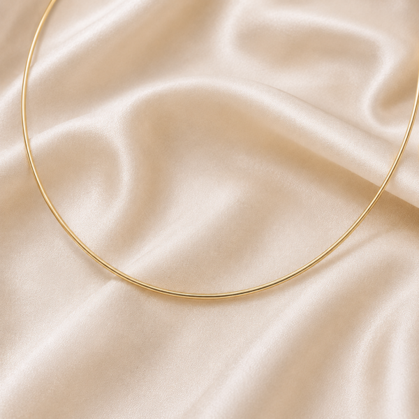 Basic Reifenkette 925 Sterling Silber, goldplattiert