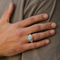 Alternative view of Ring Sergio 925 Sterling Silber Türkis