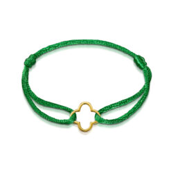 Armband Kleeblatt Katharina Alma Multicolor 925 Sterling Silber goldplattiert