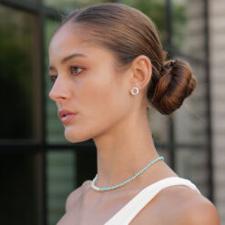 Alternative view of Jacinta Kugelkette Edelstein mit 925 Sterling Silber