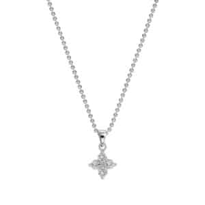 Kette "Lore" mit weissem Zirkonia aus 925 Sterling Silber
