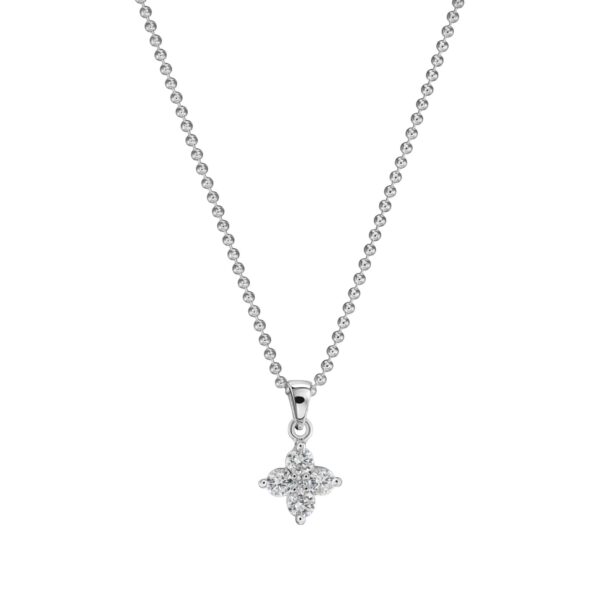 Kette "Lore" mit weissem Zirkonia aus 925 Sterling Silber