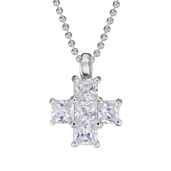 Kette "Madia" aus 925 Sterling Silber mit weißem Zirkonia