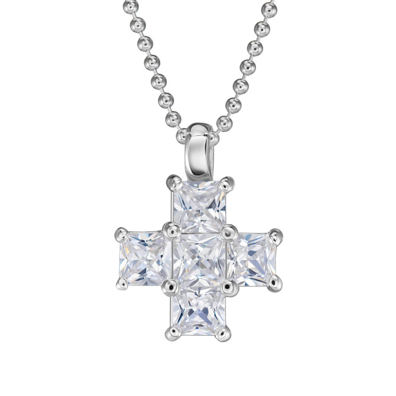 Kette "Madia" aus 925 Sterling Silber mit weißem Zirkonia