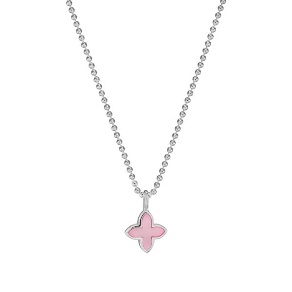 Alternative view of Kette „Mini Coslada“ mit rosa Perlmutt aus 925er Sterling Silber