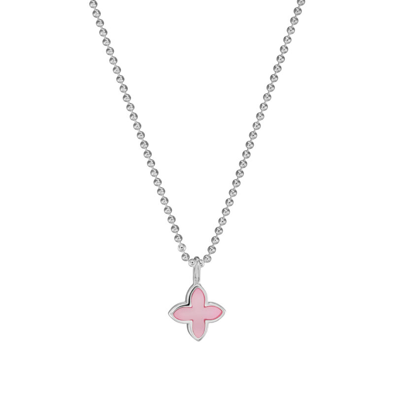 Alternative view of Kette „Mini Coslada“ mit rosa Perlmutt aus 925er Sterling Silber