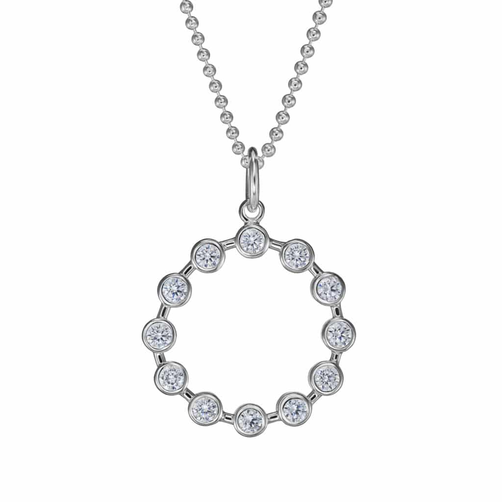 Kette "Nalleli" aus 925 Sterling Silber mit Zirkonia