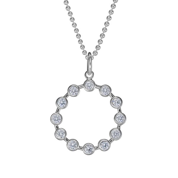 Kette "Nalleli" aus 925 Sterling Silber mit Zirkonia